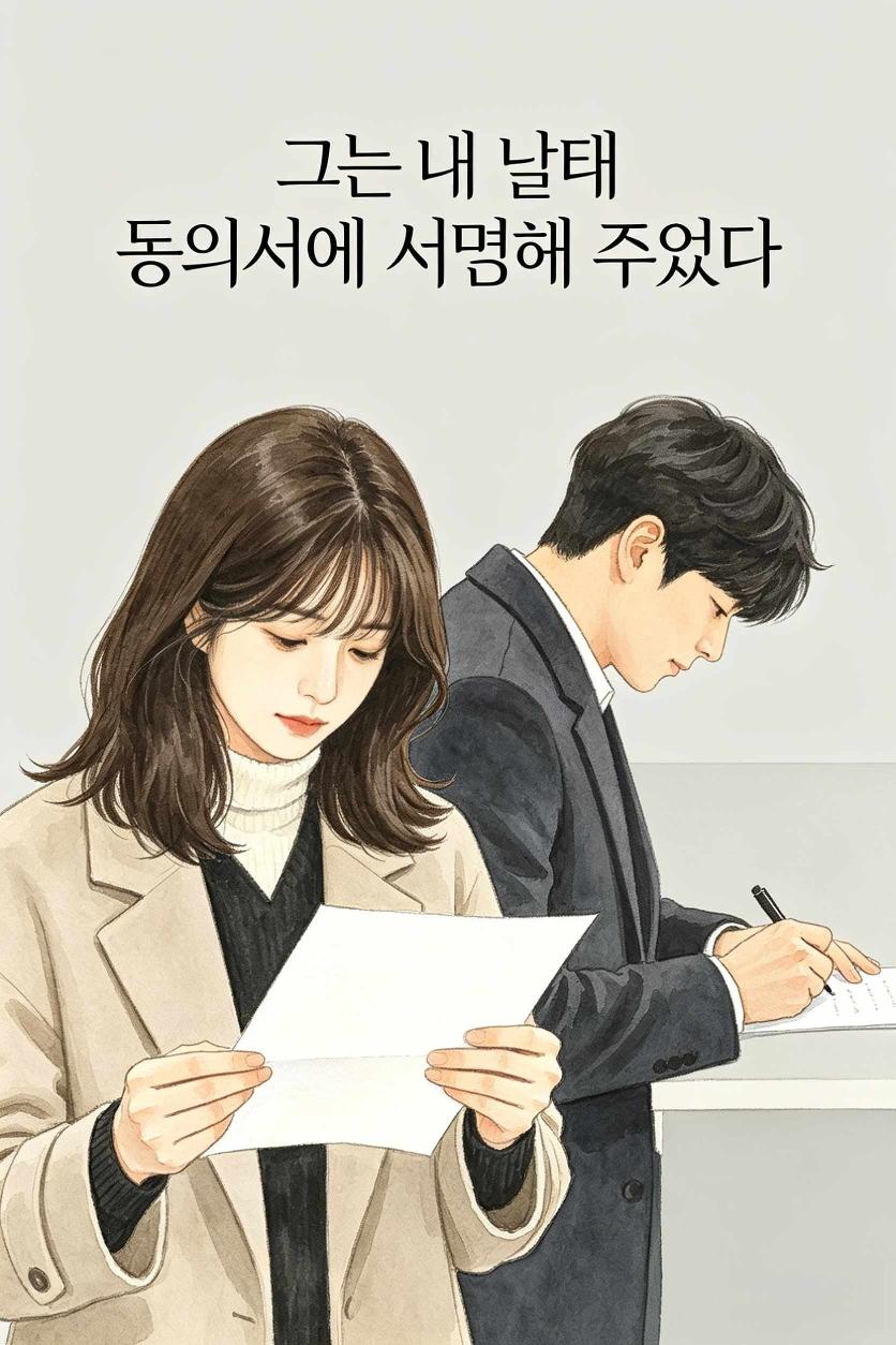 그는 내 낙태 동의서에 서명해 주었다