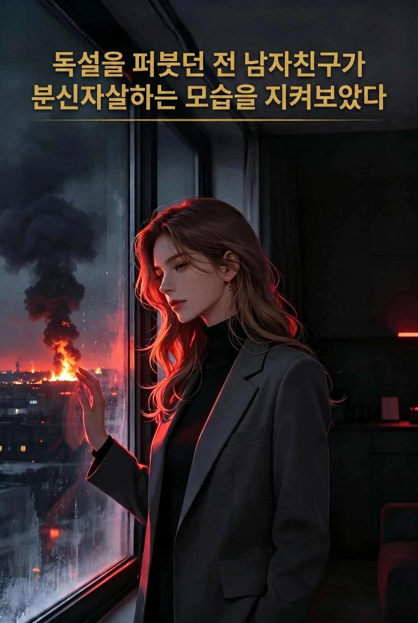 독설을 퍼붓던 전 남자친구가 분신자살하는 모습을 지켜보았다